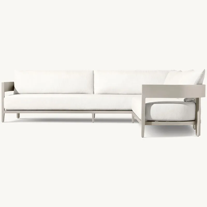 مبل گوشه آلومینیومی در فضای باز